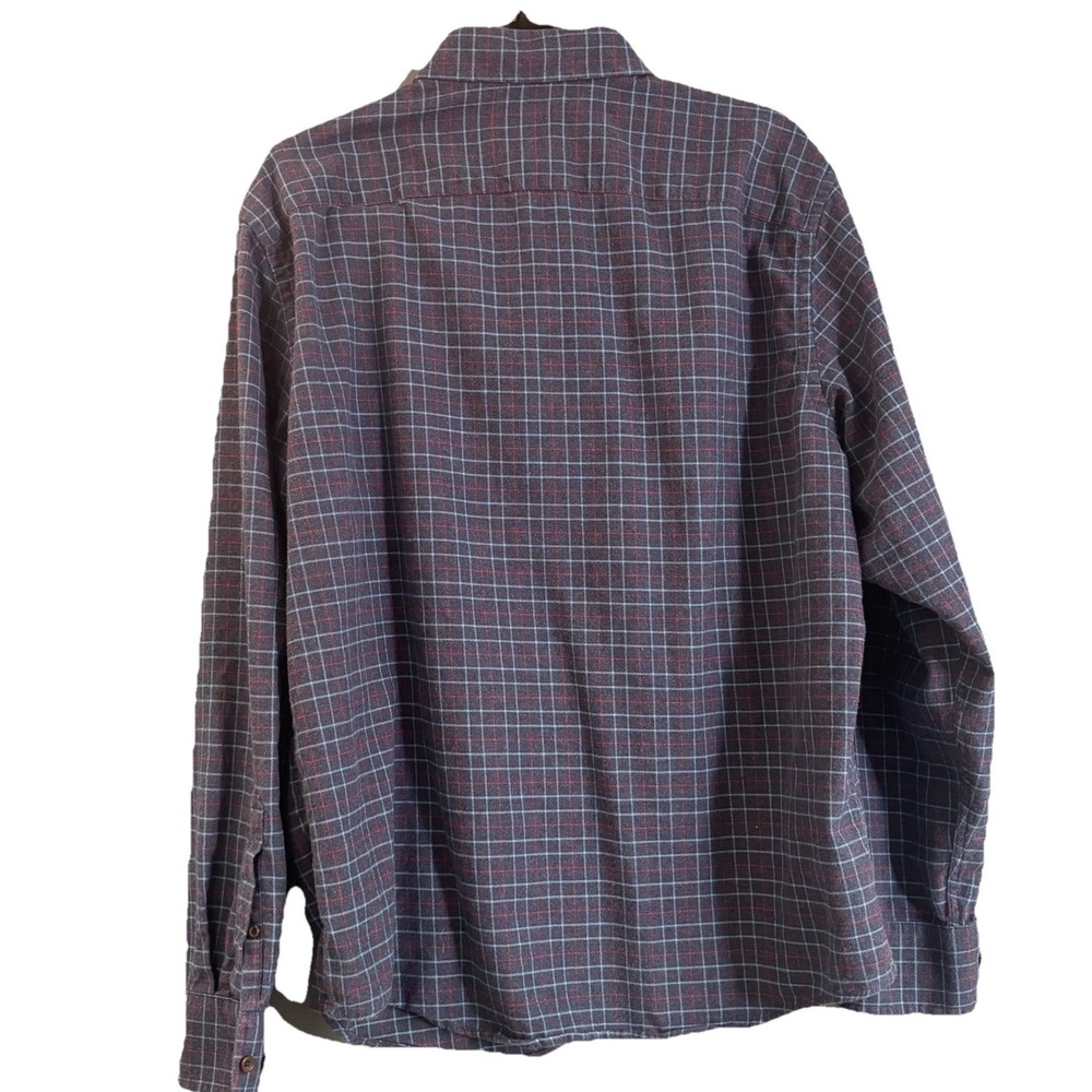 Untuckit Shirt Mens XL Long Sleeve Flannel Casual Button Up Office Work Shirt - Picture 3 of 6